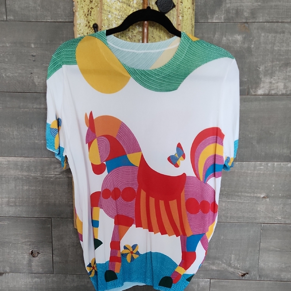 Colourful Print Top
